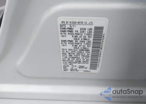 2011 Nissan Rogue Sv from USA, damaged, VIN JN8AS5MT3BW180742